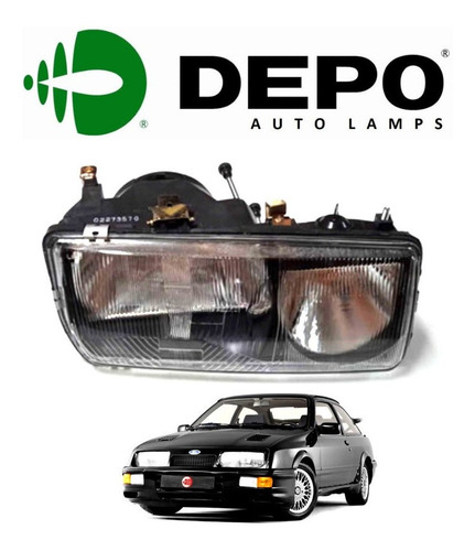 Faro Izquierdo Ford Sierra 280 87-89 (doble) Depo