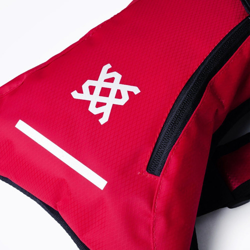 Mochila De Hidratação Hupi Huwe Lite Vermelho Neon Com Refil