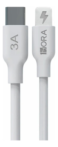 Cabo De Carregamento 1hora Usb Para iPhone  2.4a 1m Branco