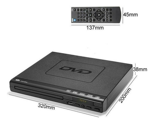 1 Hd Hdmi Reproductor De Dvd Multirregión Adh Cd Vcd Disco