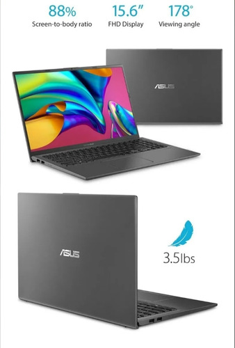 Imagen 1 de 1 de  Asus Vivobook 15 Slim Laptop, 15.6 Full Hd