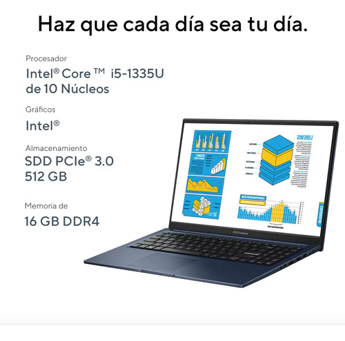 Asus Vivobook X1504v X1504va-nj511w Msi Azul