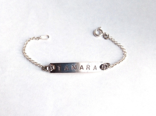 Pulsera En Plata Con Nombre.