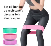 Comprar Set X3 Bandas De Resistencia Circular En Tela Elástica Pro