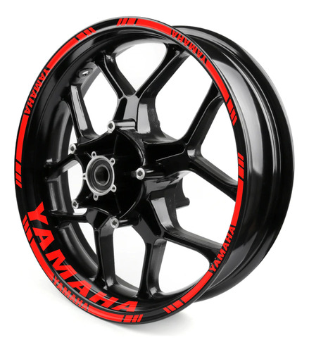 Calcos Rojas Llantas Yamaha R1 R3 R6 Fazer Yzf Mt Fz25 Fz