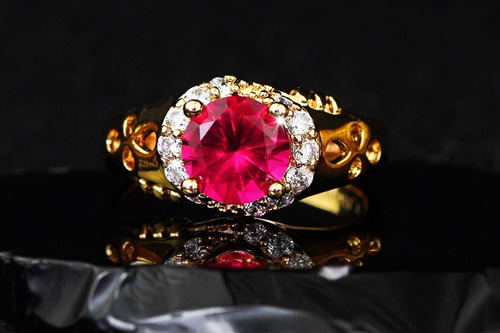 Imagen 2 de 10 de Anillos Compromiso Oro 18k Parejas Promesa Mujer Regalo Mama