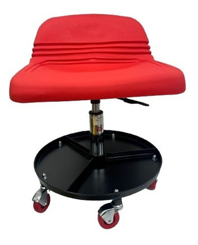 Imagen 1 de 4 de Silla Big Red Para Mecanico Altura Ajustable Con Ruedas
