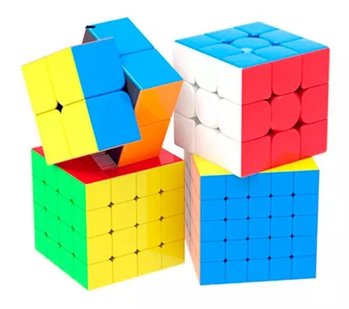 Kit Cubo Mágico Quebra Cabeça Profissional Moyu 2x2 E 3x3