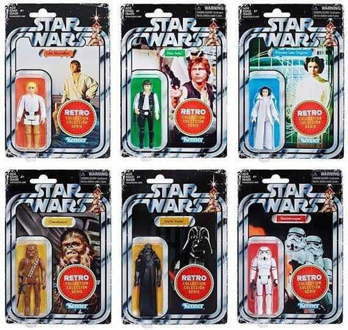 Star Wars Serie Retro 6 Figuras Coleccionables