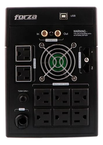 Ups Forza Interactivo Fx 2200 Lcd 2200 Va 1200 W 120v Usb