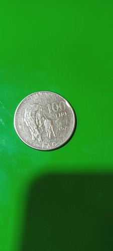 Moneda 100 Liras Italiana