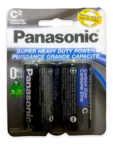 Pila Panasonic C Juguetes Lamparas Uso Rudo Grande Gorda Durable