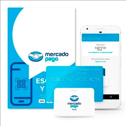 Imagen 1 de 4 de Mercado Pago Point Bluetooth Lector De Tarjetas Qr