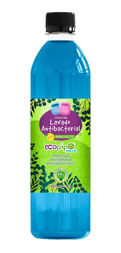 Detergente Líquido Para Lavado Antibacterial Ecopipo 1lt