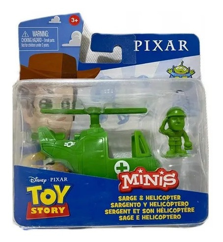 Toy Story Minis Sargento & Helicoptero Disney Pixar J