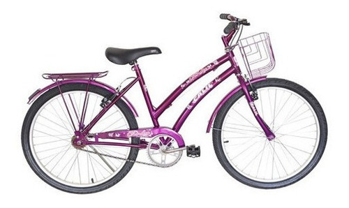 Bicicleta Infantil Passeio Calil Cindy Aro 24 Bike Feminina - Violeta