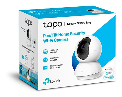 Tplink C200 Tapo Cámara Seguridad Wi-fi 360 Fhd Nocturna Pp