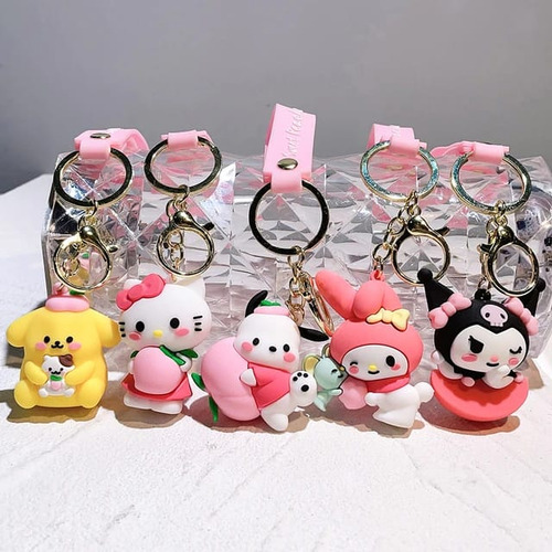 Llavero Sanrio Serie Cucurucho Heladito Barquilla Silicona