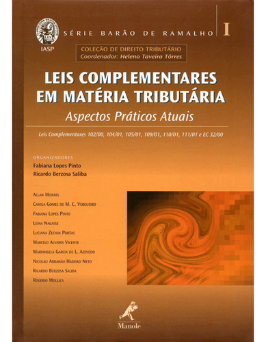 Livro Leis Complementares Em Matéria Tributária