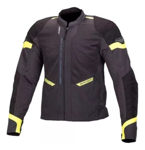 Chamarra Motociclista Event Grey Macna Grey/black/neon