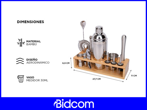 Set Bartender Profesional Gadnic Completo Multiherramientas