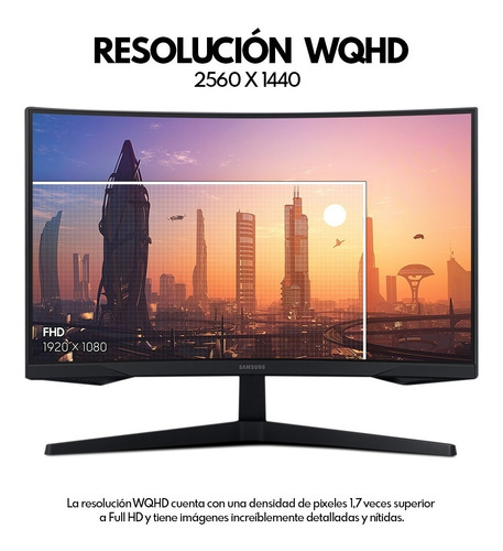 Imagen 7 de 8 de Monitor Gamer Curvo Samsung Odyssey G5 27 PuLG Wqhd