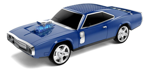 Altavoz Bluetooth Portátil, Dodge Challenger 1968 Retro Mode Color Blue 110v