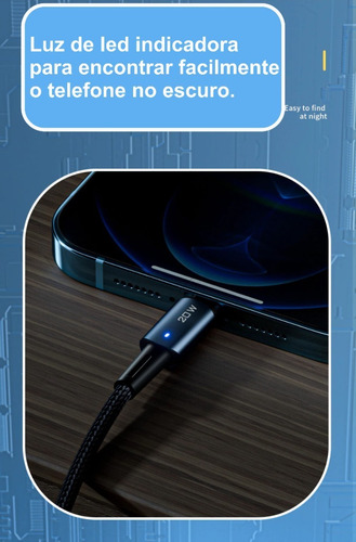 Cabo Essager Premium Usb-c Lightning P/ iPhone 1m Cor Preto