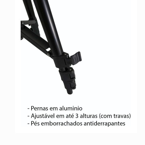 Imagem 7 de 8 de Kit De Tripé Universal Profissional + Suporte De Celular