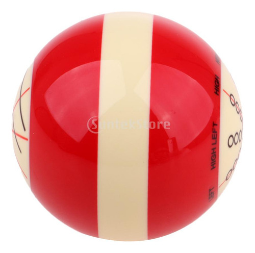 De Billar De Resina Blanca Y Roja + Estuche Con Clip /