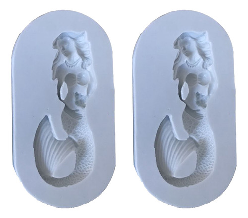 (c)for Creative Mermaid Shape Fondant Cake Silicone Mold Pas