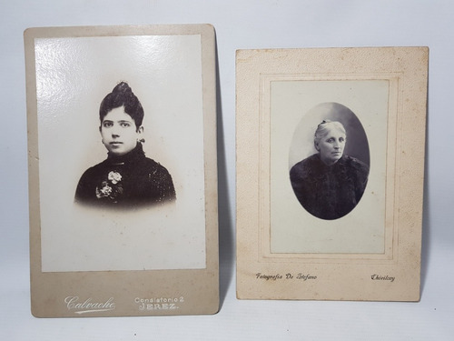 Imagen 3 de 7 de Antiguas Fotos De Estudio Siglo Xix 1900 Mujeres Mag 57410