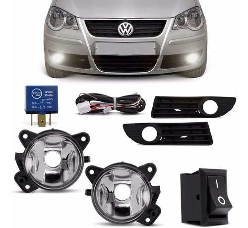 Kit Farol Milha Polo Hatch Sedan 07 A 11