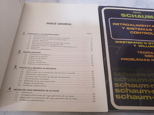Libro. Retroalimentacion Y Sistemas De Control. Schaum. +1 (Usado)