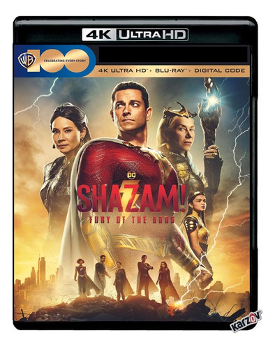 Shazam 2 Dos Fury Of Gods Pelicula 4k Ultra Hd + Blu-ray
