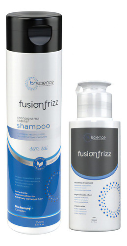  Fusion Frizz Shampoo 250 Ml + Progressiva Orgânica 100 Ml