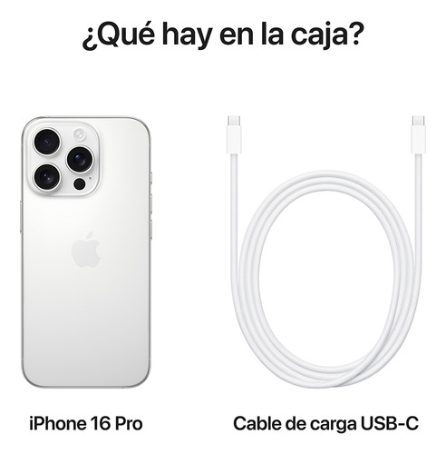 Apple iPhone 16 Pro (1 TB) - Titanio blanco