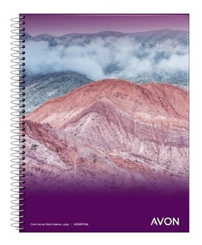 5 Cuadernos Espiral 16x21 Avon 84 Hojas Rayado Cuadriculado
