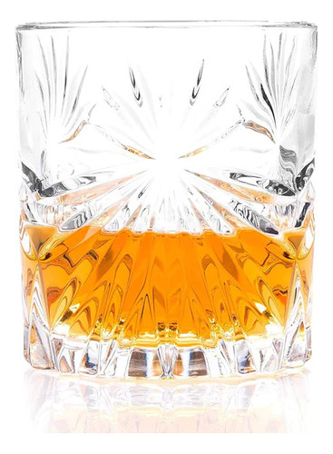 6 Vasos Bajos Whisky Coñac 220ml Vidrio