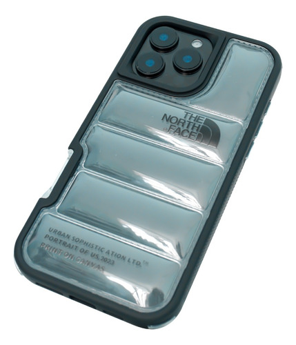 Funda Transparente The North Face Para Iphone 16 Negro Iphone 16 Pro