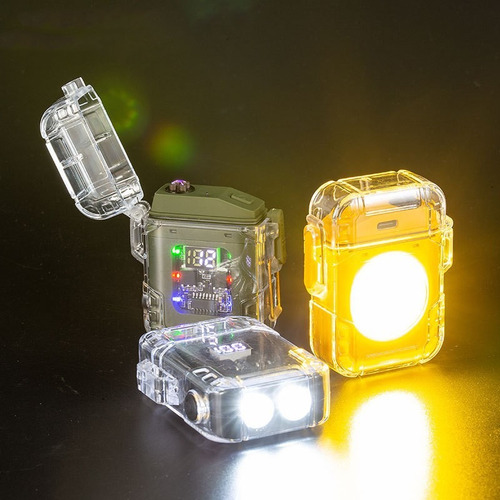 Lampara Recargable Usb Tactica Camping Encendedor De Plasma
