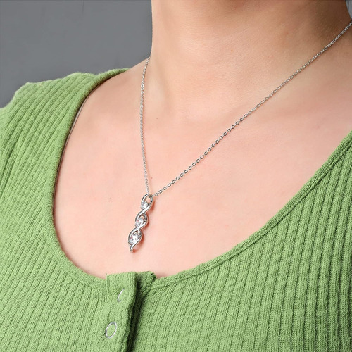 Ascona - Collar Con Colgante De Diamantes De Imitación De In