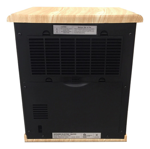 Calentador Eléctrico Portátil 1500w Infrarrojo Con Control R
