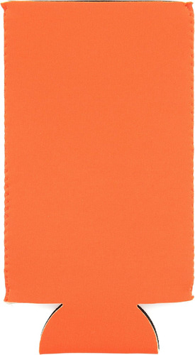 Soporte Para Latas Seltzer De Neopreno Delgado Color Naranja