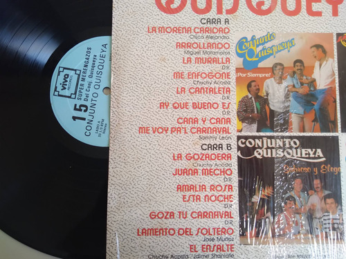 15 Súper Merengazos Conjunto Quisqueya Lp Vinilo 1990 Usa (Usado)