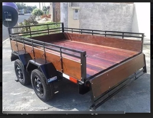 Arquivo Para Construir Carretinha Reboque Trucada 2 Eixos