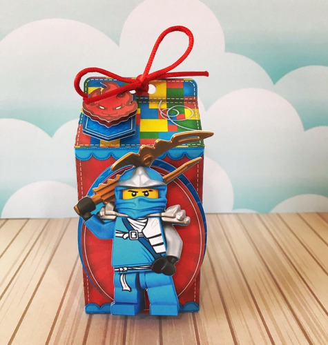 15 Cajitas Milk Box En 3d De Ninjago