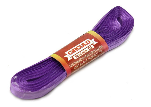Fita De Cetim N01 10m - Círculo Cor 180-ultravioleta