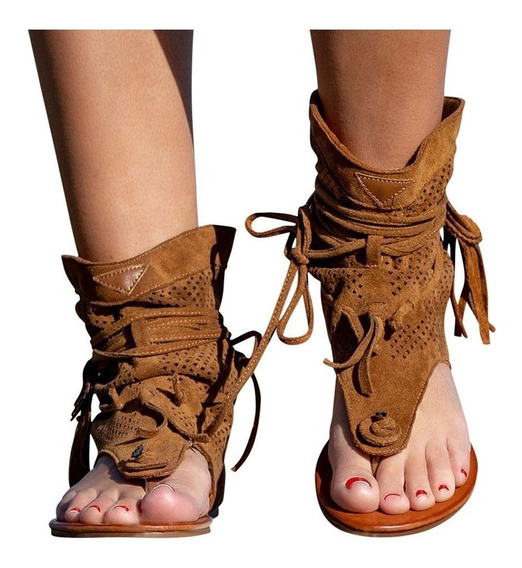 Baño Btruely Sandalias Planas Bohemias Zapatos Casuales Calzado Chancletas Tacones Romanas de señoras Sandalias Verano Mujer 2019