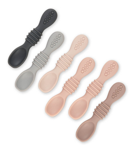 Simka Rose Cucharas De Silicona Para Bebs, Autoalimentadas,